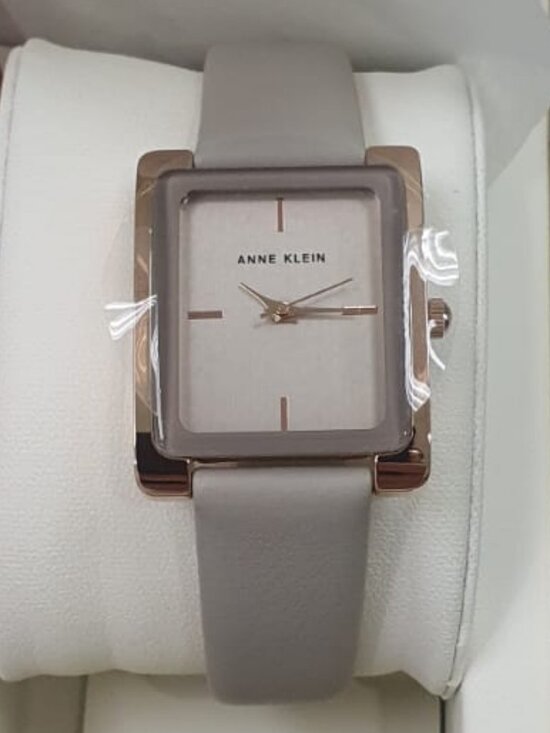 Anne Klein Womens Brown Rose Gold Leather Strap Analog Quartz Solid Luxury Watch main image 5
